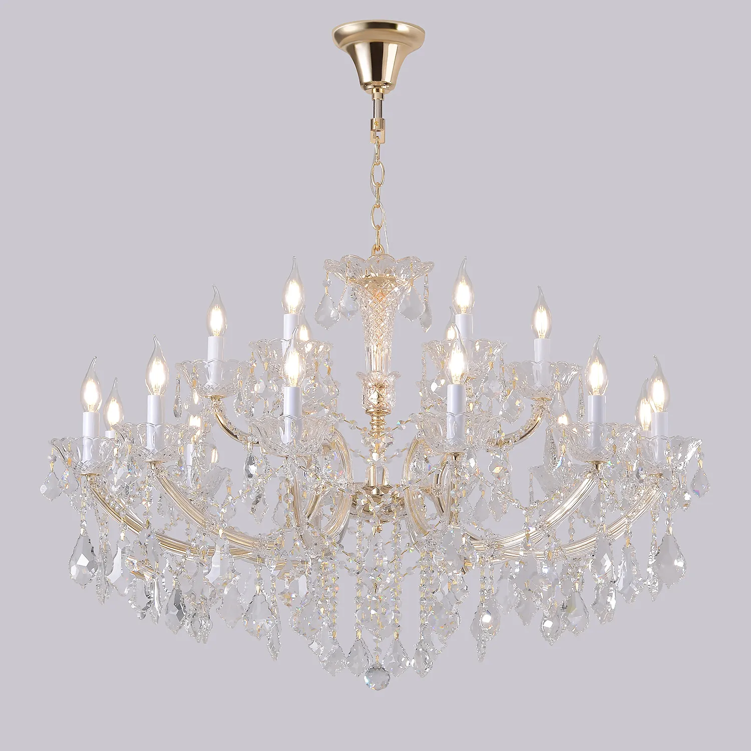 Люстра Crystal Lux CRISTELLE SP12+6 GOLD