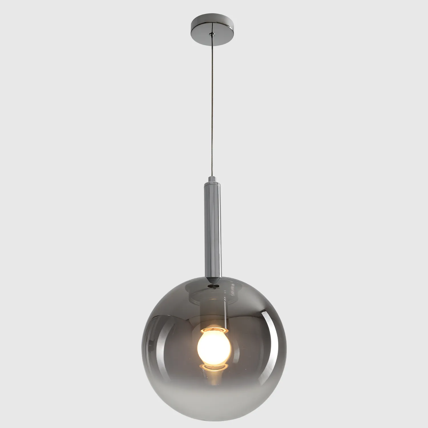 Светильник подвесной Crystal Lux ECLIPSE SP1 D200 CHROME