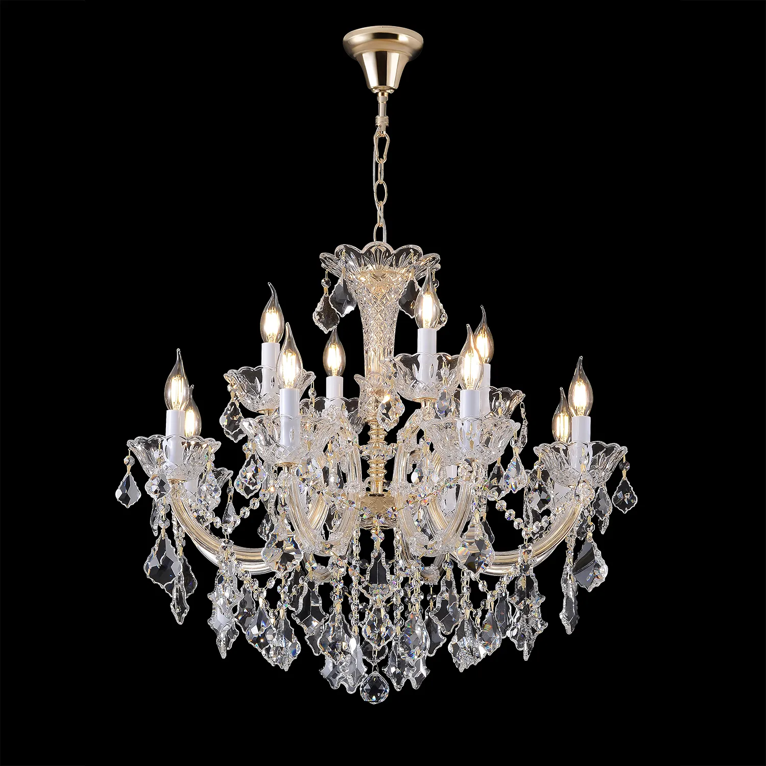 Люстра Crystal Lux CRISTELLE SP8+4 GOLD