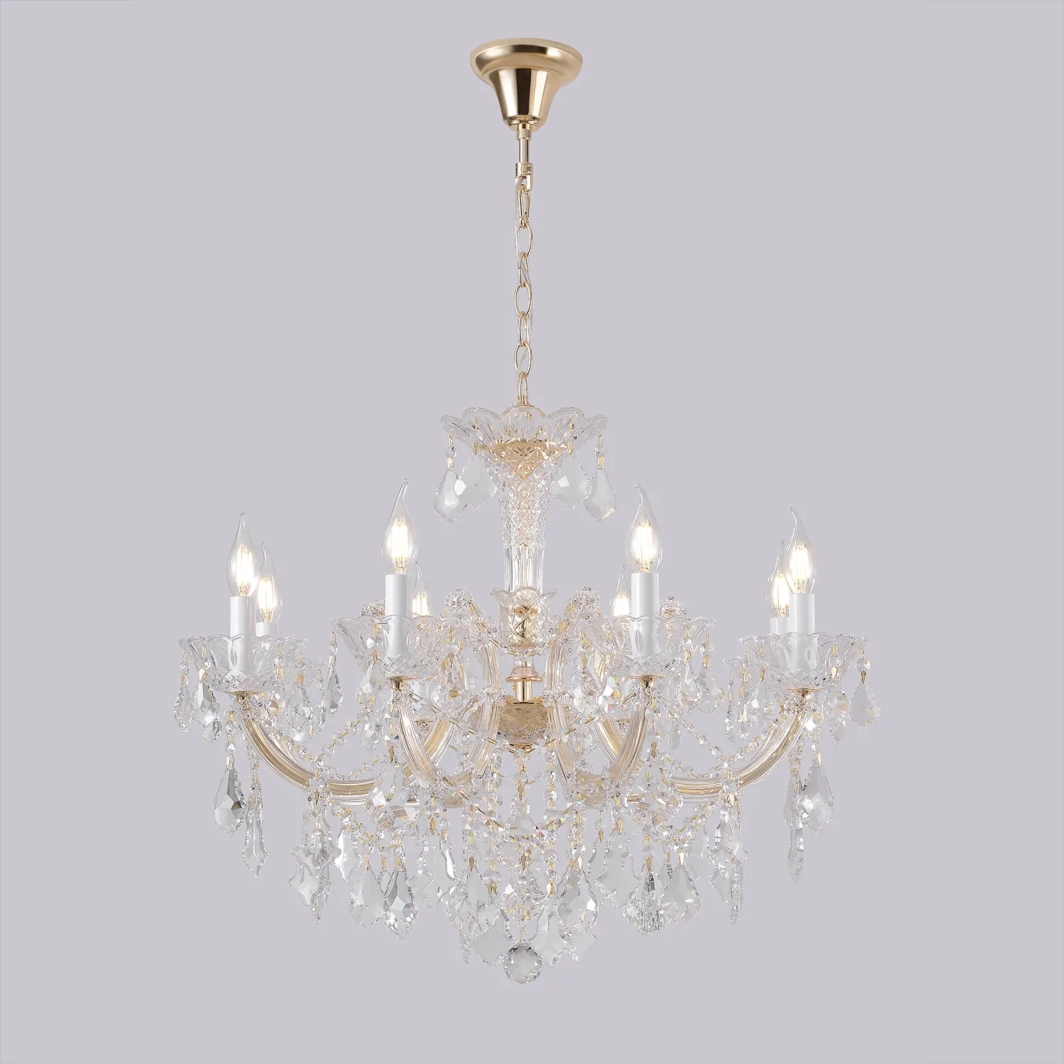 Люстра Crystal Lux CRISTELLE SP8 GOLD