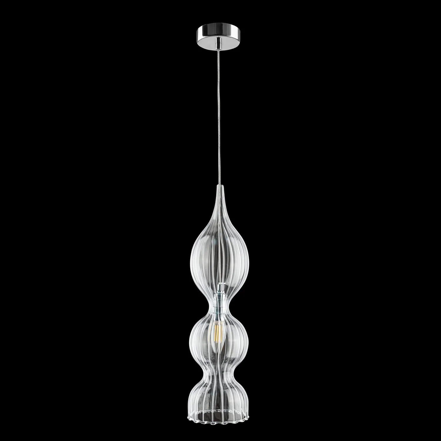 Светильник подвесной Crystal Lux IRIS SP1 B TRANSPARENT