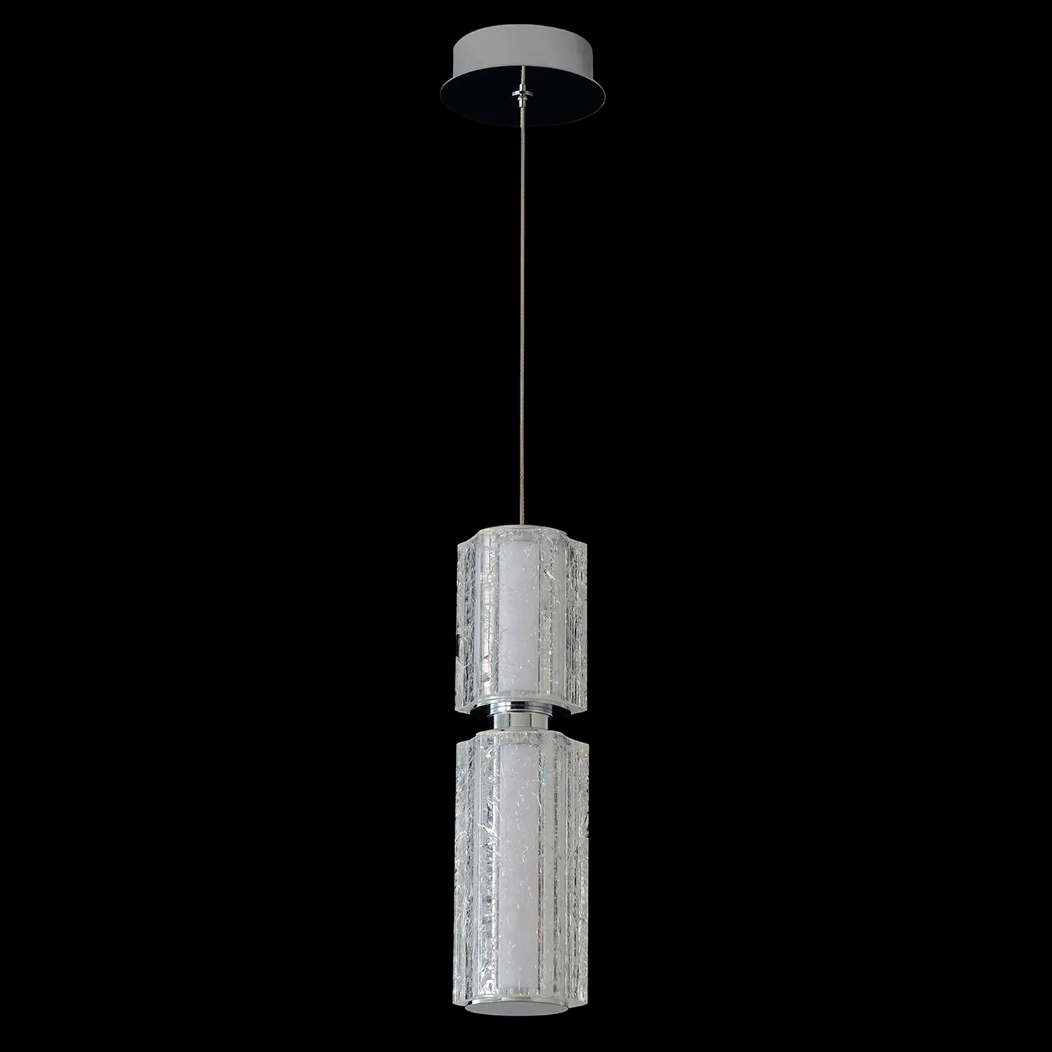 Светильник подвесной Crystal Lux ANTIQUE SP23W LED CHROME