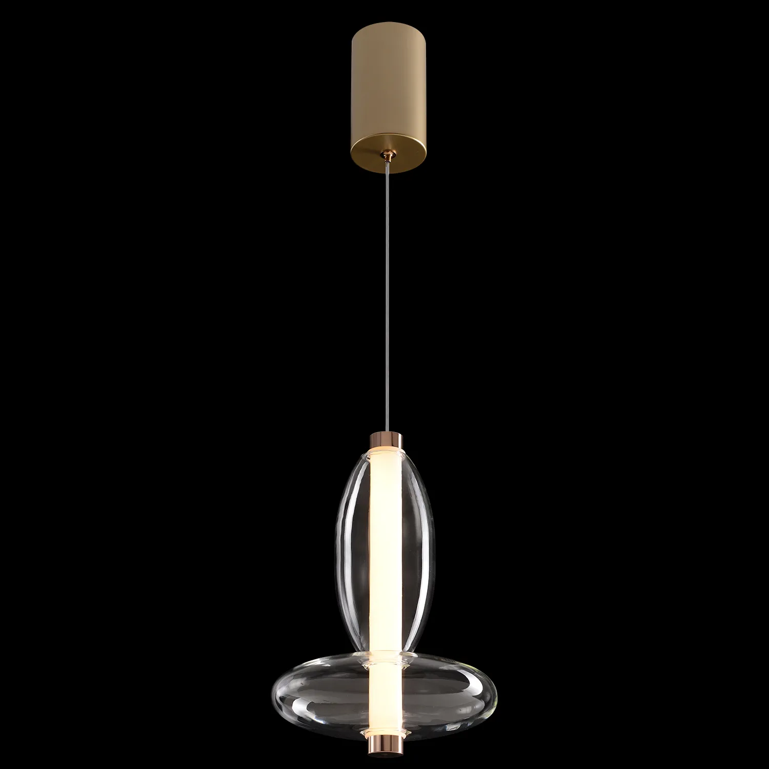Светильник подвесной Crystal Lux QUASAR SP7W LED TRANSPARENT