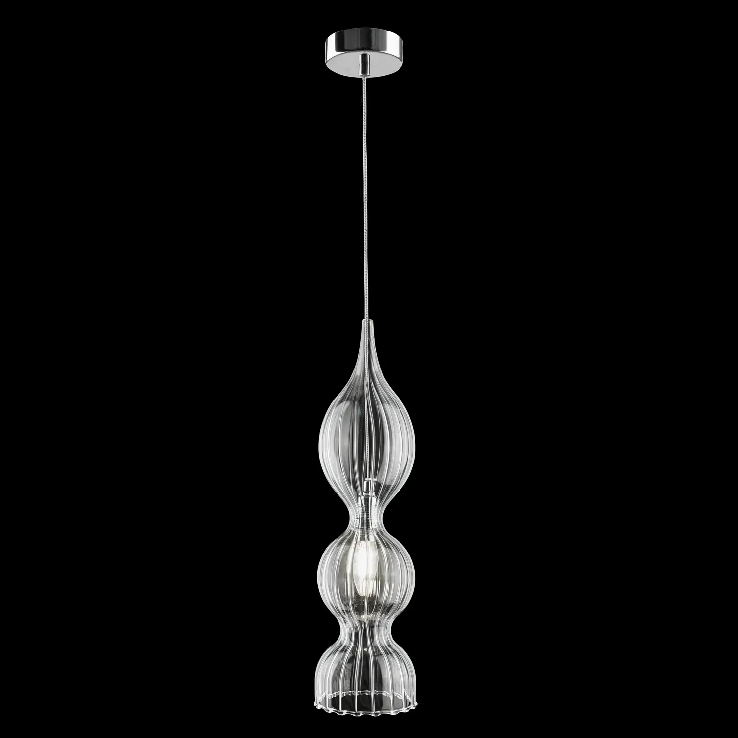 Светильник подвесной Crystal Lux IRIS SP1 B TRANSPARENT