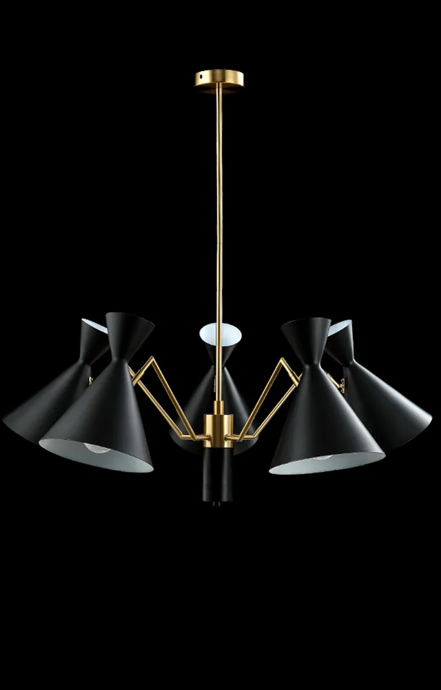 Люстра Crystal Lux JOVEN SP5 GOLD/BLACK