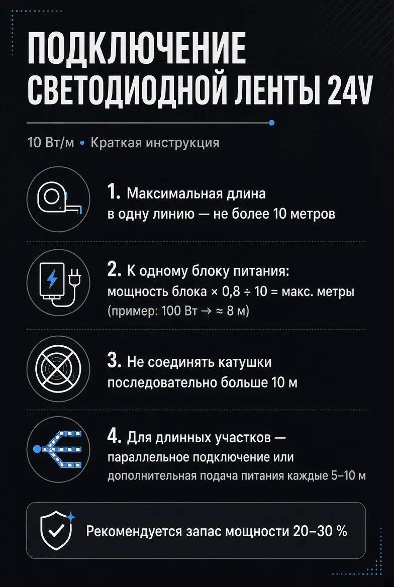 Светодиодная лента COB CLT 1.001 10W 24V COB 4000K IP20