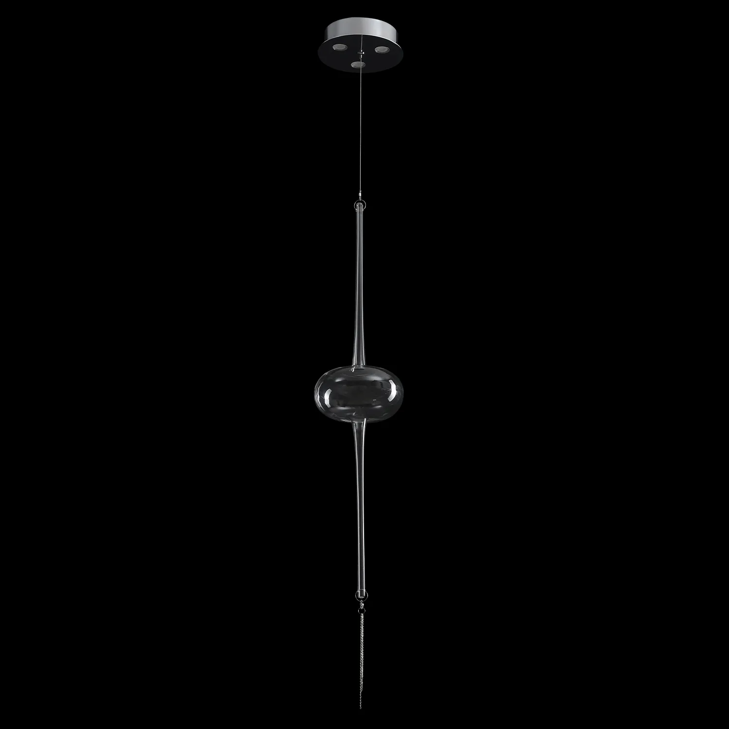 Светильник подвесной Crystal Lux GLASS SP3W LED CHROME