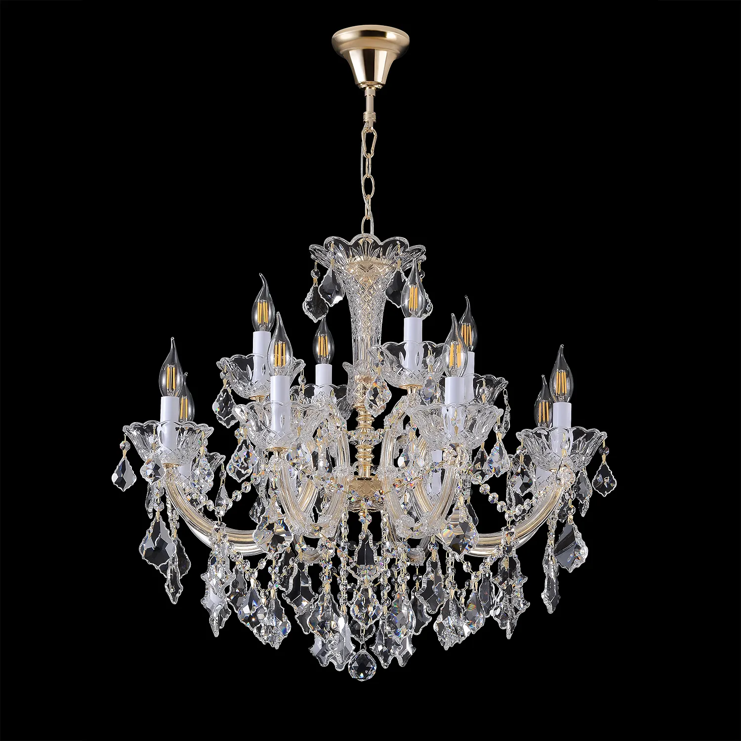 Люстра Crystal Lux CRISTELLE SP8+4 GOLD
