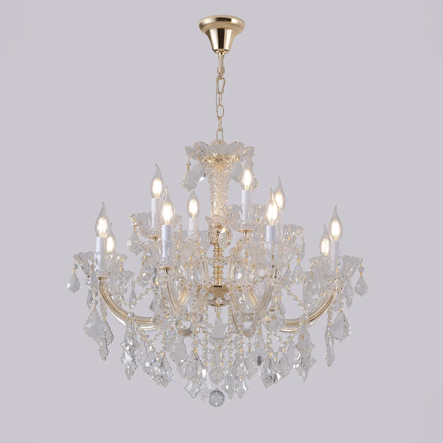Люстра Crystal Lux CRISTELLE SP8+4 GOLD