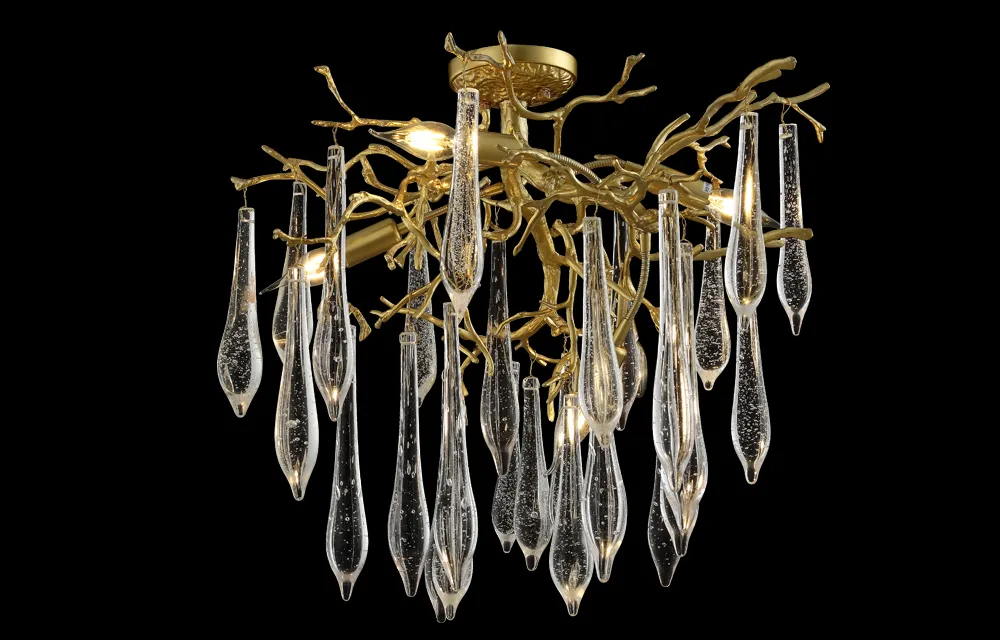 Люстра Crystal Lux REINA PL5 D600 GOLD PEARL
