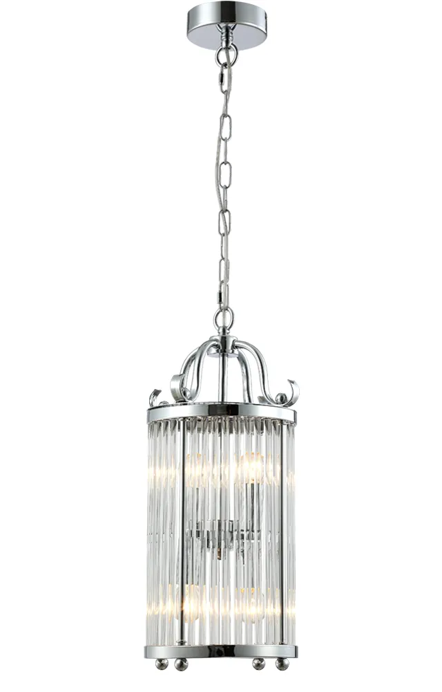 Светильник подвесной Crystal Lux TADEO SP4 D200 CHROME/TRANSPARENTE