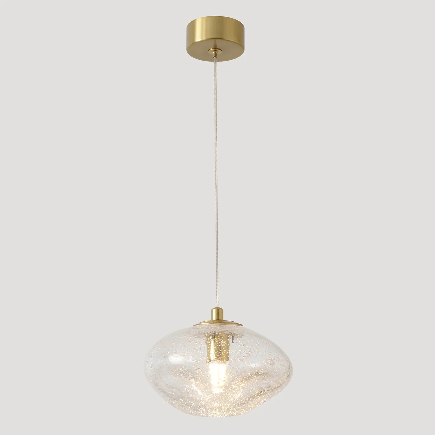 Светильник подвесной Crystal Lux FORMLESS SP1 TRANSPARENT