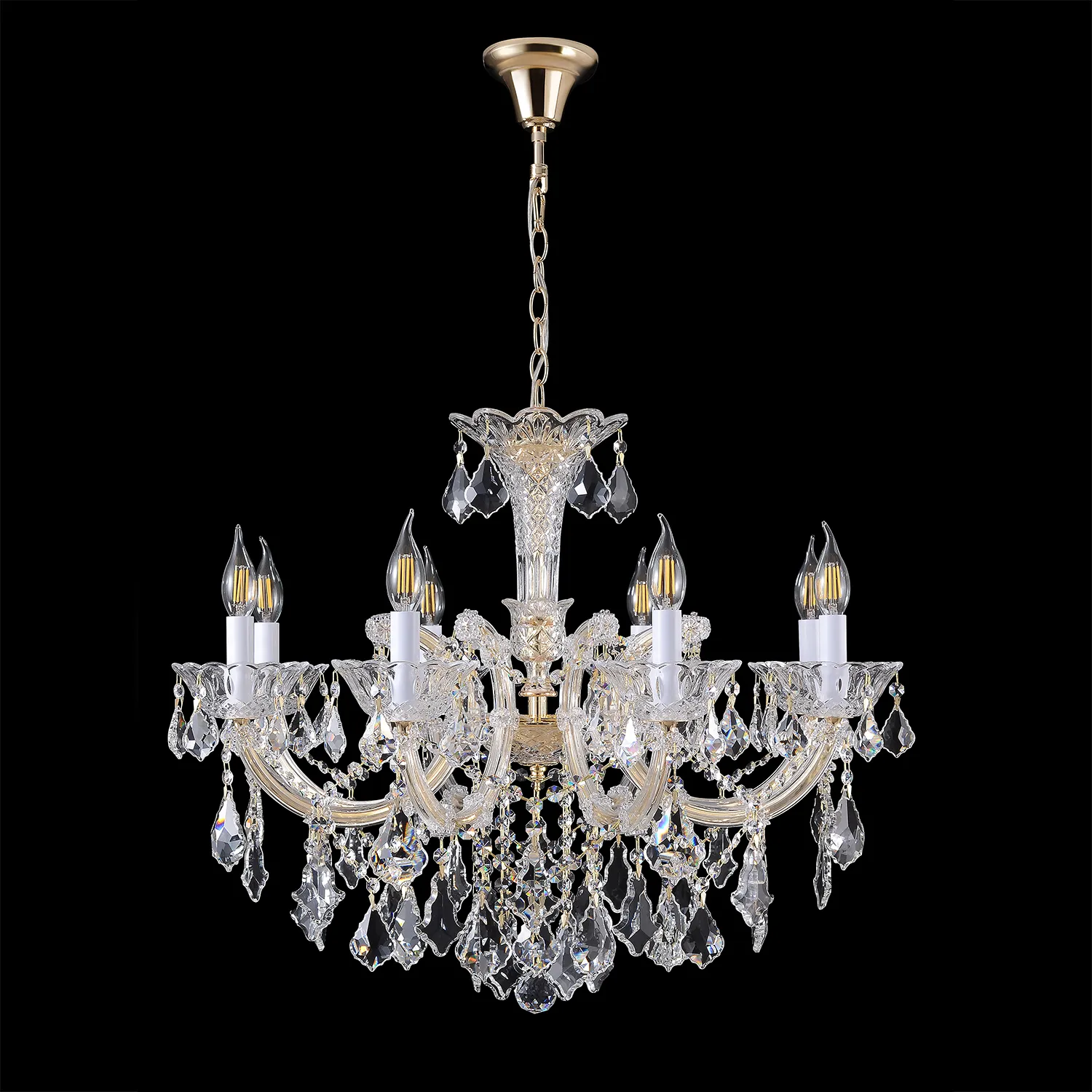 Люстра Crystal Lux CRISTELLE SP8 GOLD