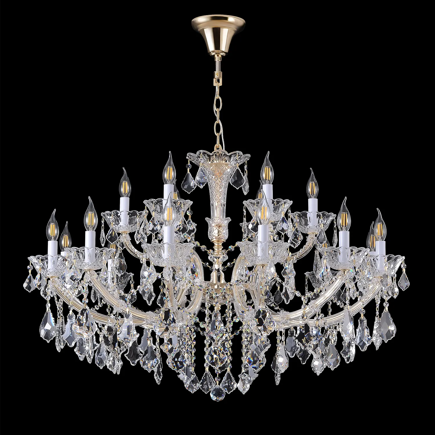Люстра Crystal Lux CRISTELLE SP12+6 GOLD