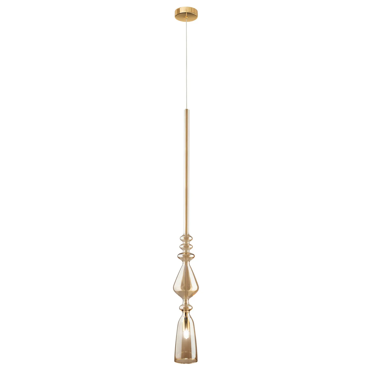 Светильник подвесной Crystal Lux LUX NEW SP1 B AMBER