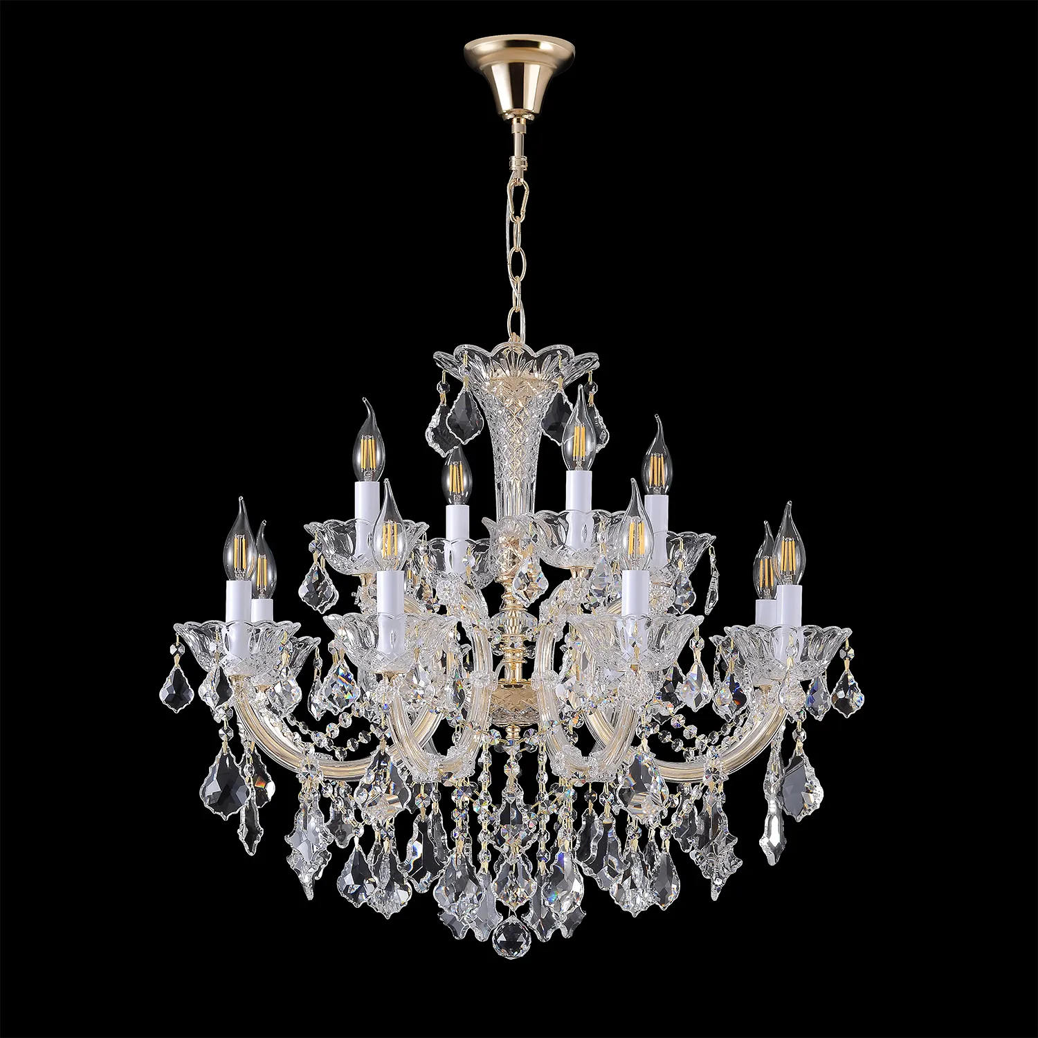 Люстра Crystal Lux CRISTELLE SP8+4 GOLD