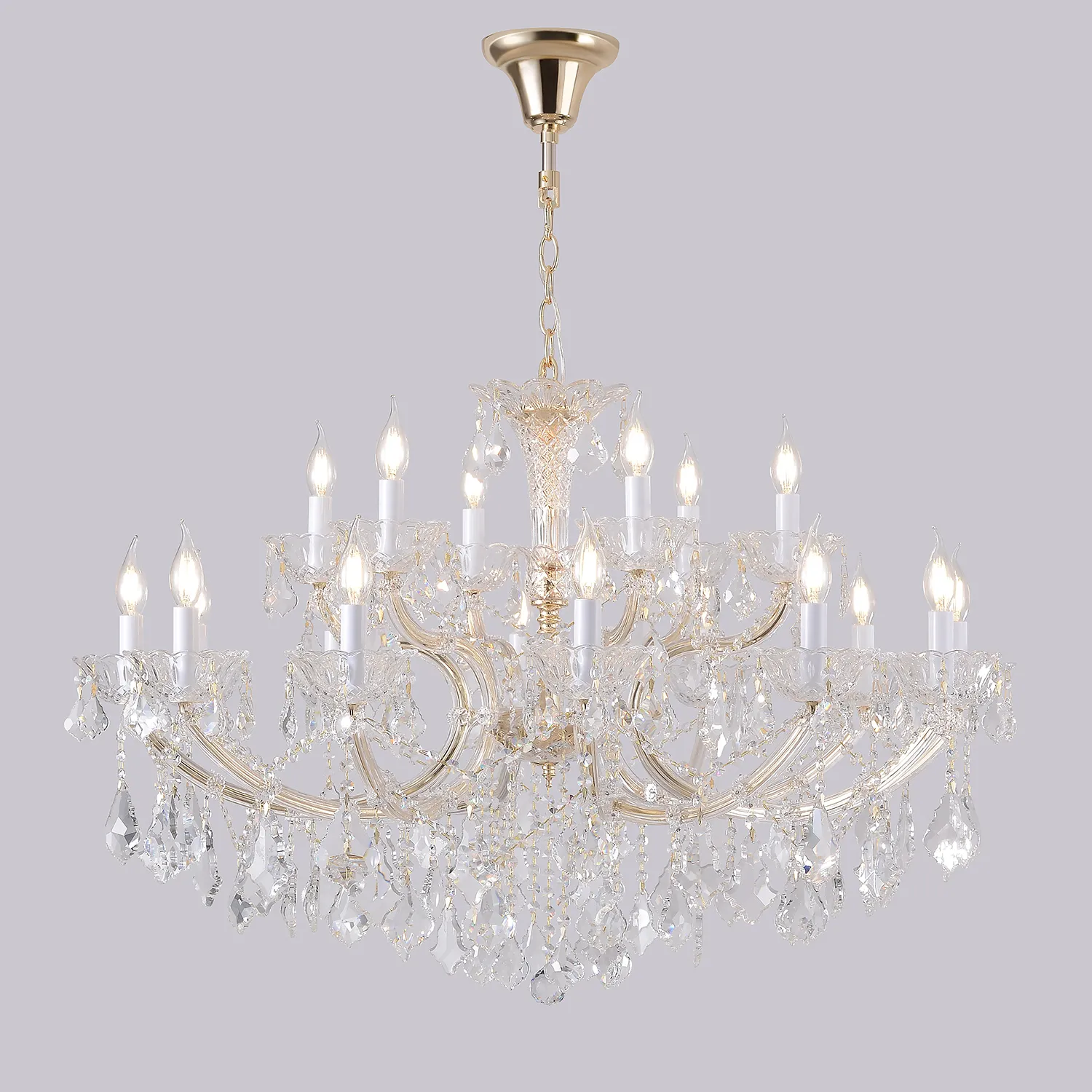 Люстра Crystal Lux CRISTELLE SP12+6 GOLD
