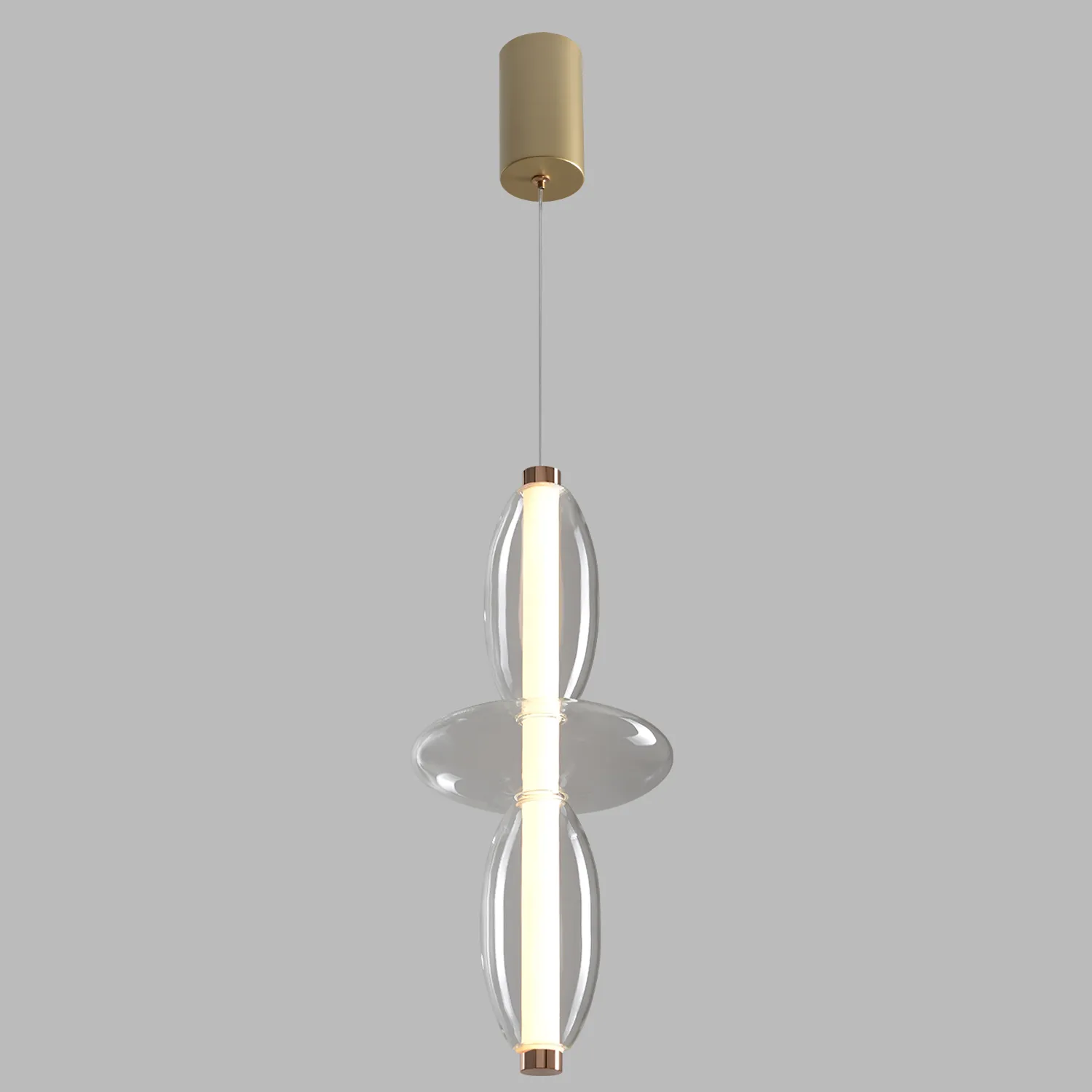 Светильник подвесной Crystal Lux QUASAR SP14W LED TRANSPARENT