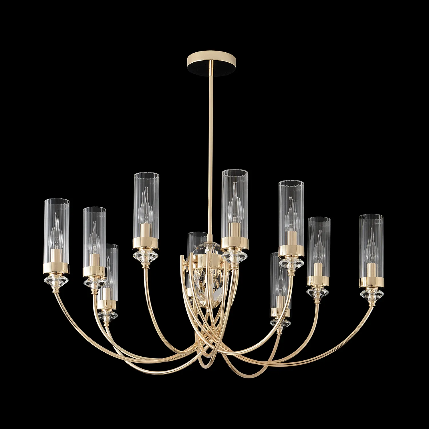 Люстра Crystal Lux SECRET SP10 GOLD