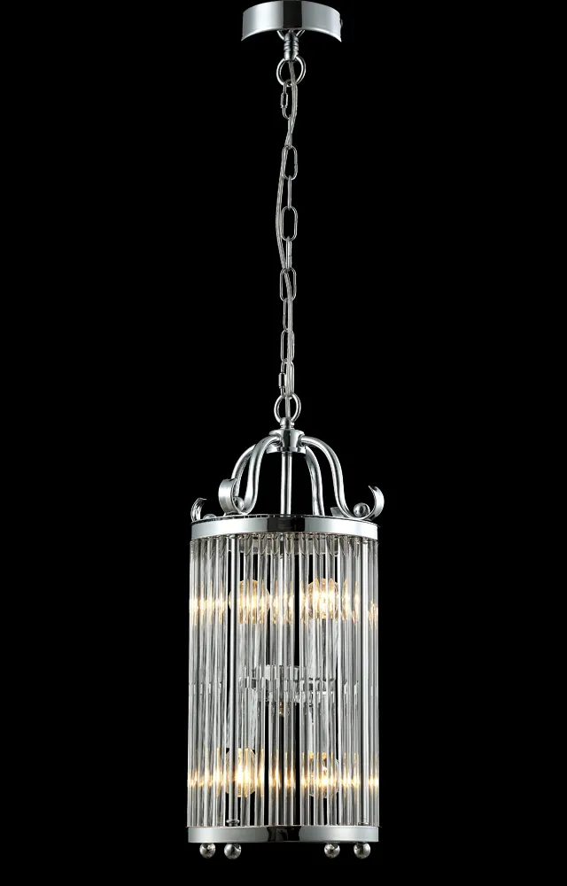 Светильник подвесной Crystal Lux TADEO SP4 D200 CHROME/TRANSPARENTE