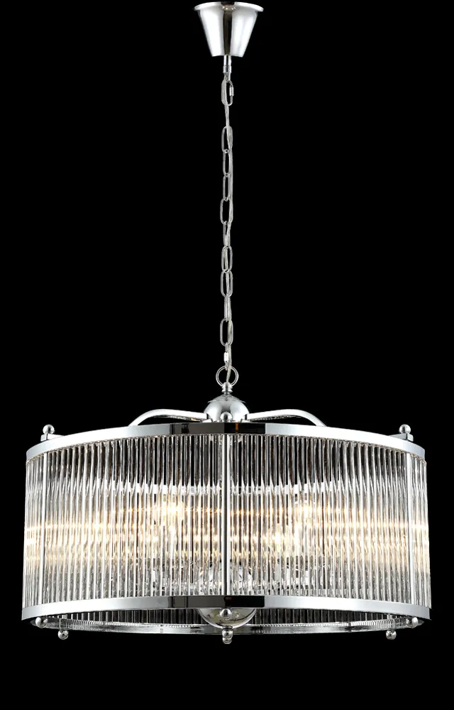 Люстра Crystal Lux TADEO SP6 D600 CHROME/TRANSPARENTE