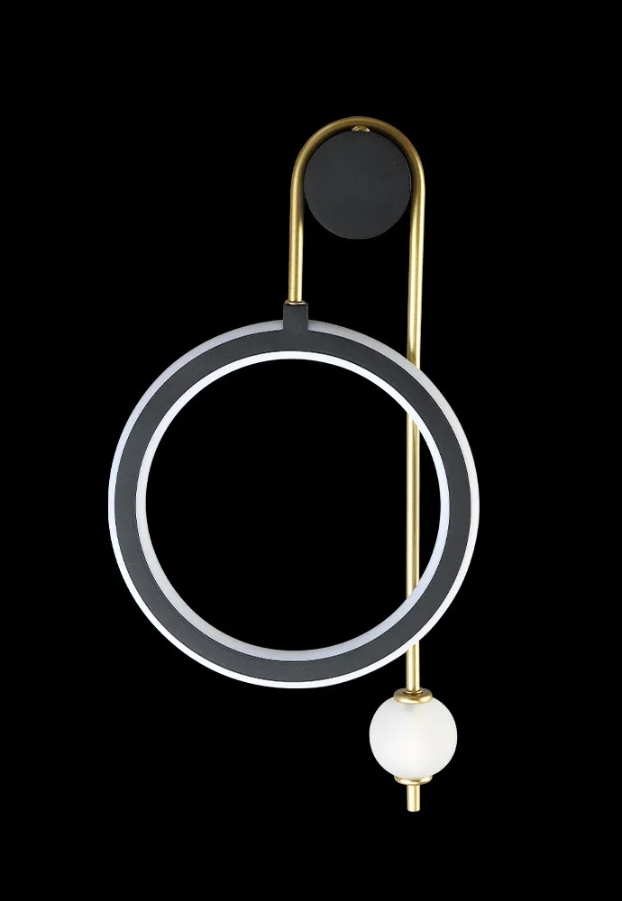 Бра Crystal Lux CORIDA AP25W LED BLACK/GOLD
