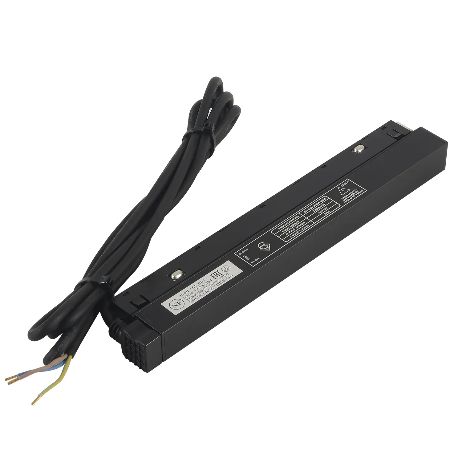 Драйвер для магнитного шинопровода 48V, 100W Crystal Lux CLT 0.203 08 BL