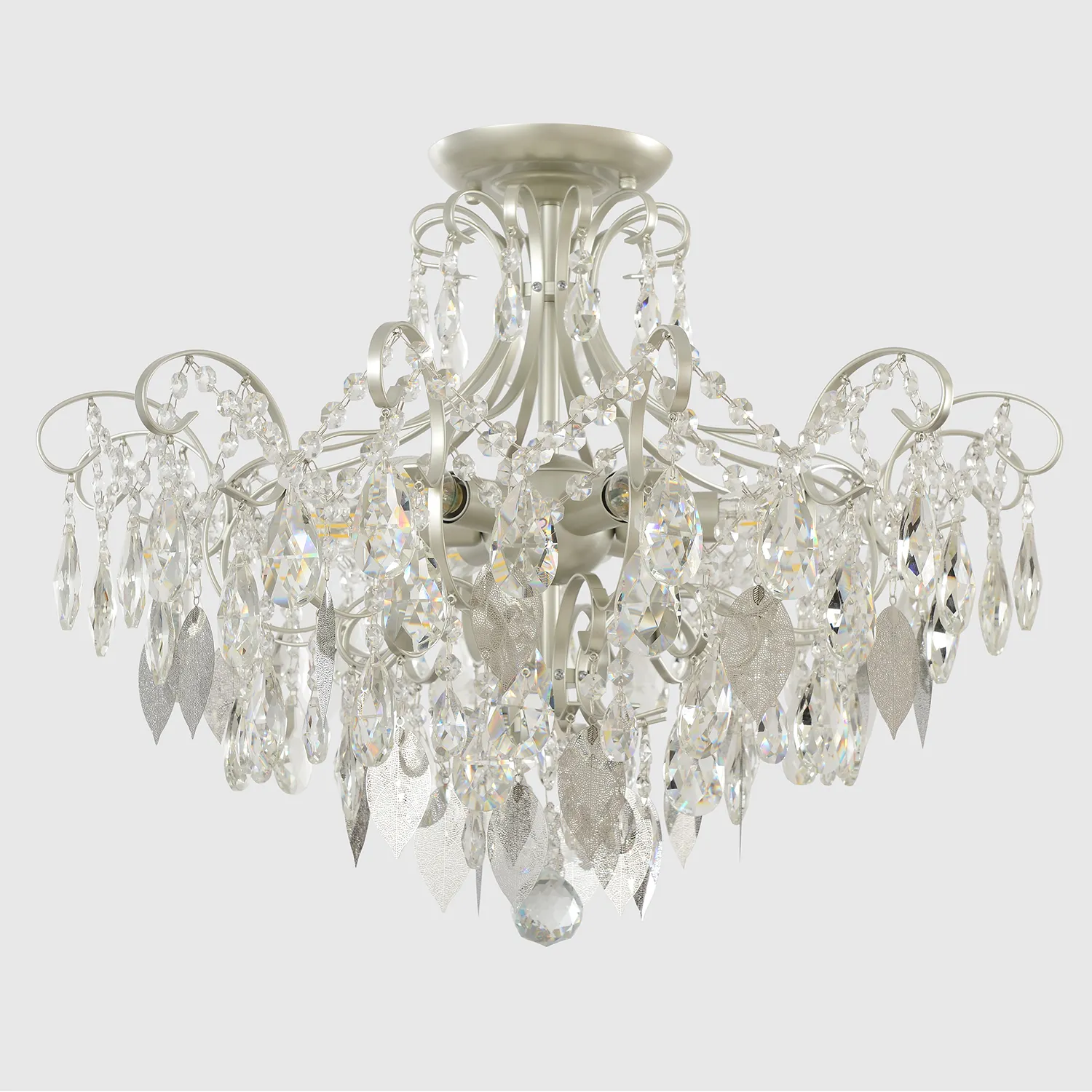 Светильник потолочный Crystal Lux ESMIRALDA PL6 SILVER