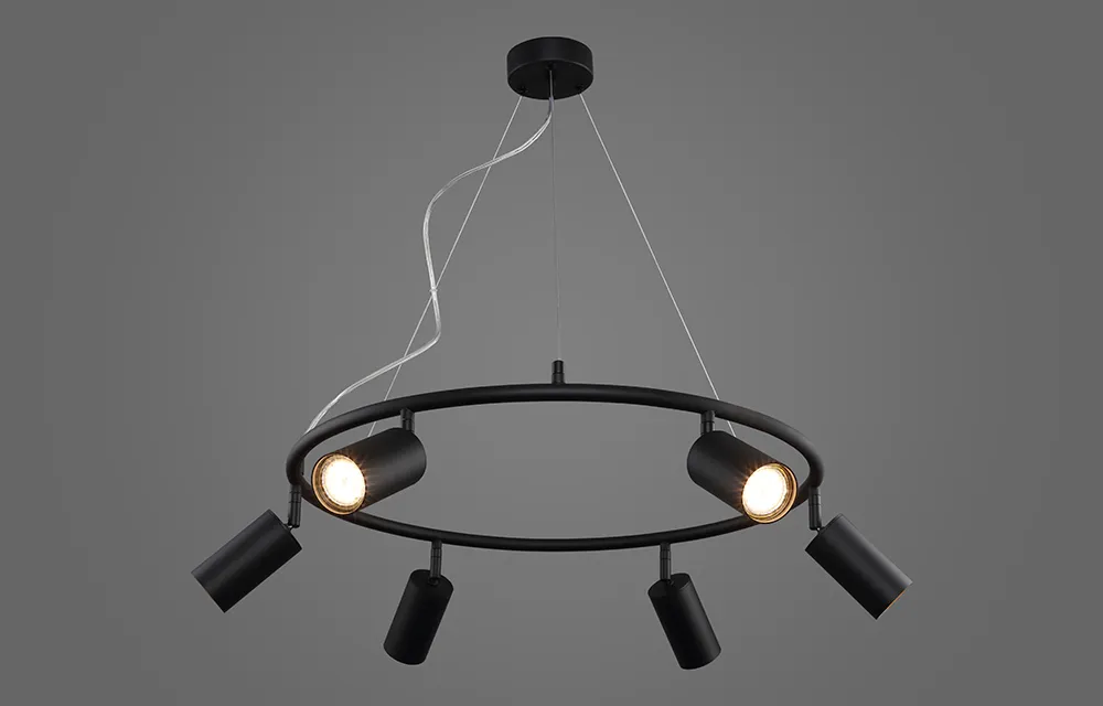 Светильник подвесной Crystal Lux RIVO SP6 BL