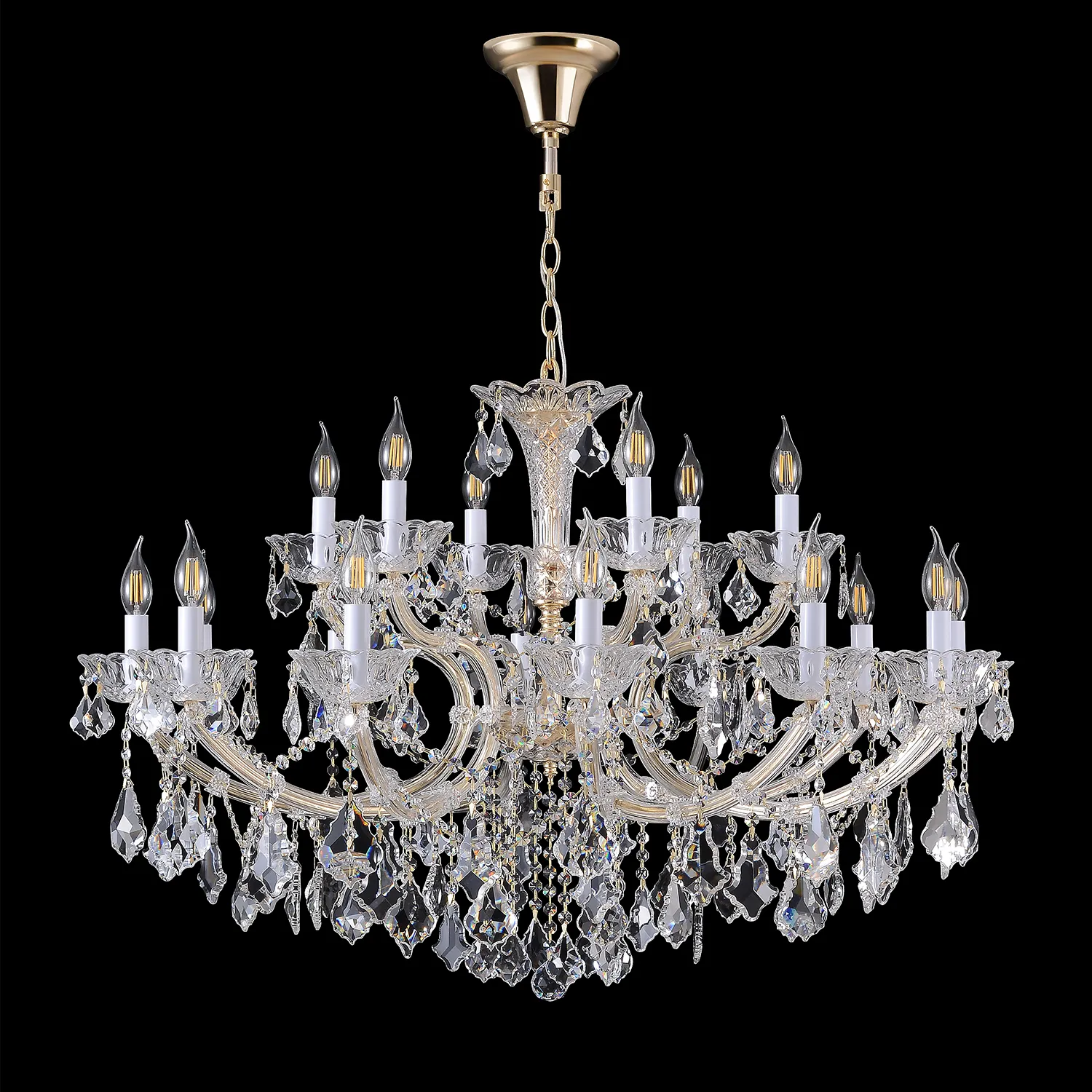 Люстра Crystal Lux CRISTELLE SP12+6 GOLD
