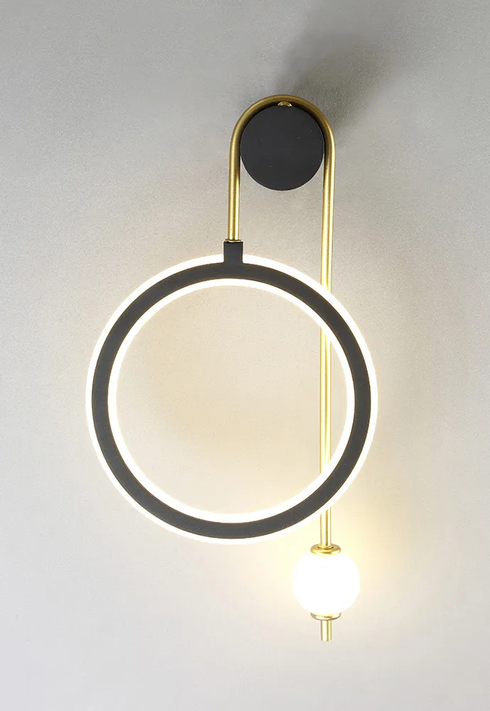 Бра Crystal Lux CORIDA AP25W LED BLACK/GOLD
