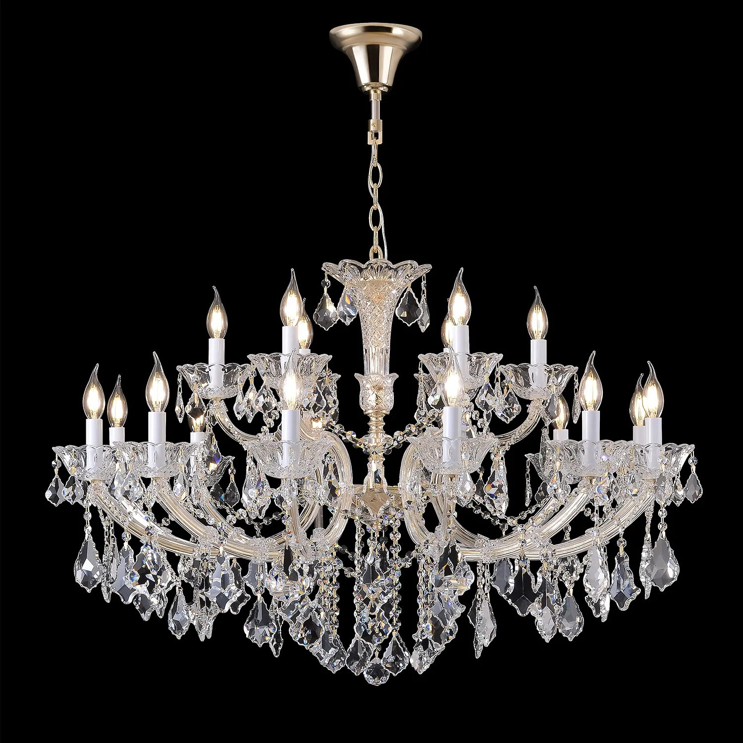 Люстра Crystal Lux CRISTELLE SP12+6 GOLD