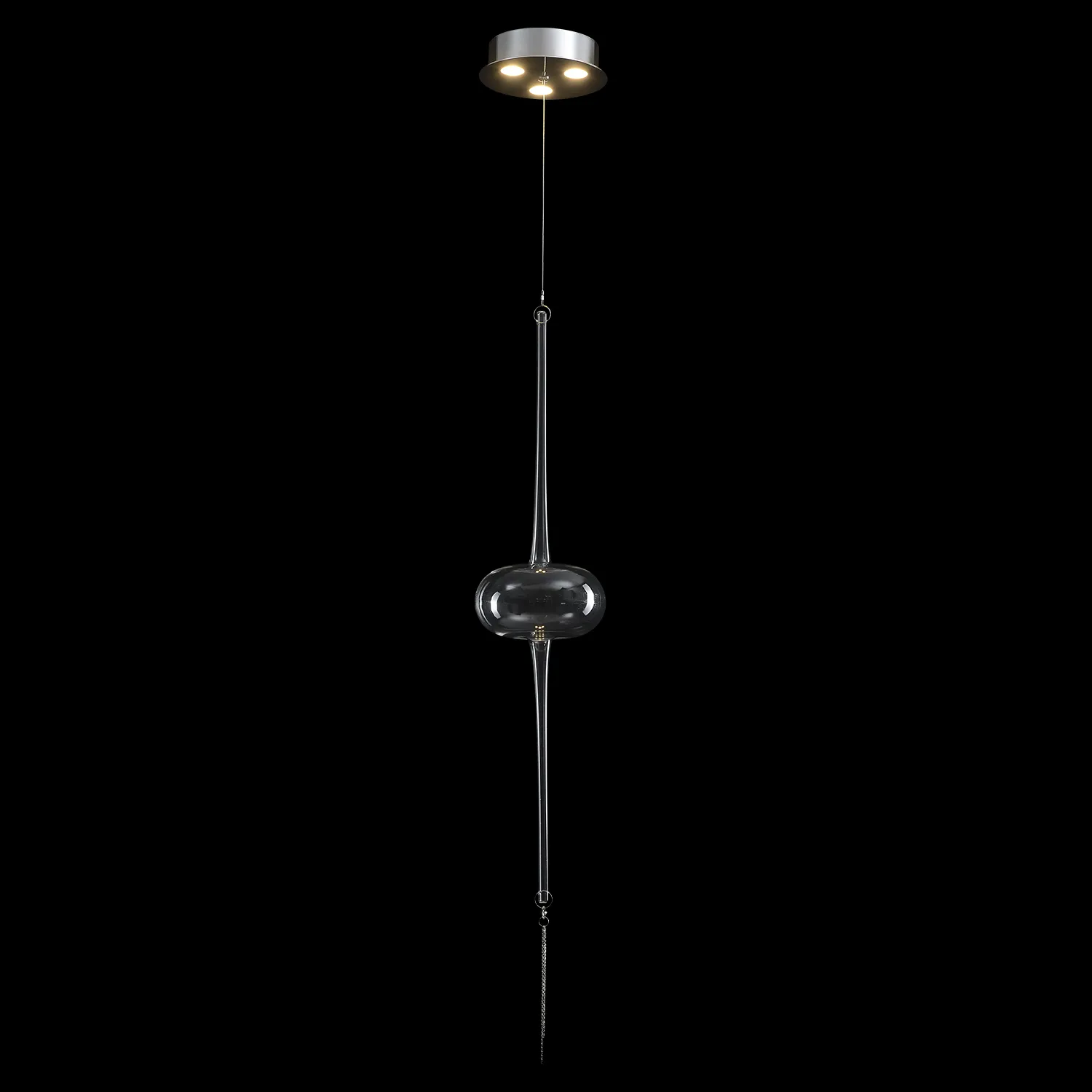 Светильник подвесной Crystal Lux GLASS SP3W LED CHROME