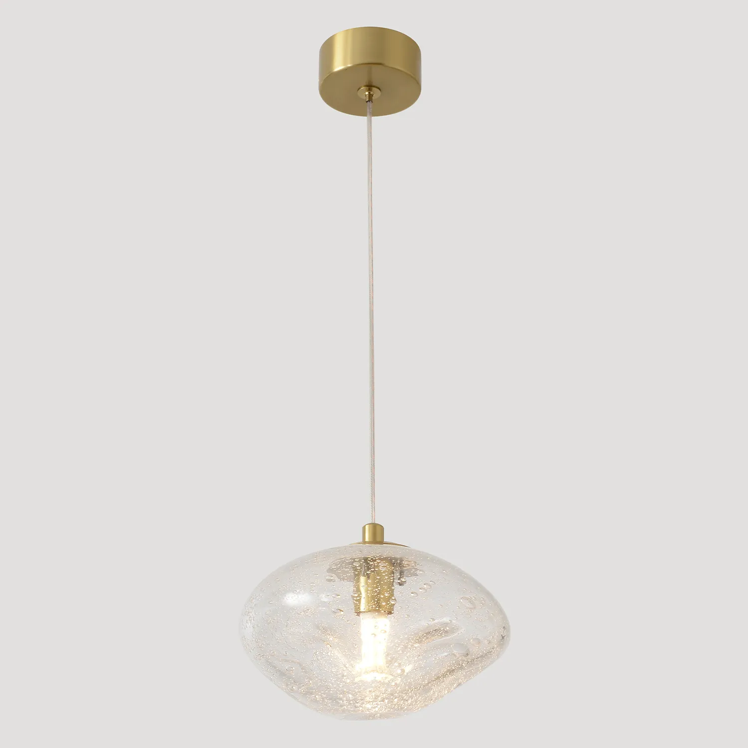 Светильник подвесной Crystal Lux FORMLESS SP1 TRANSPARENT