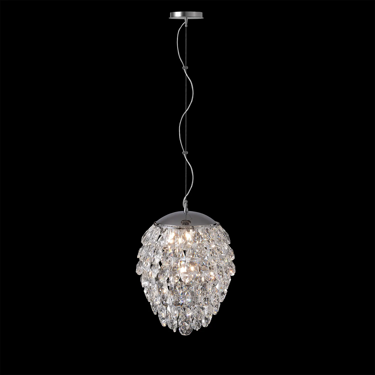 Светильник подвесной Crystal Lux CHARME SP6 CHROME/TRANSPARENT