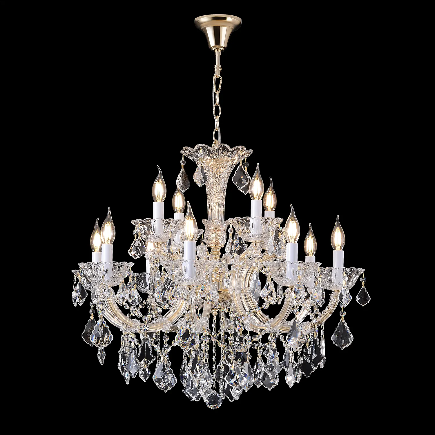Люстра Crystal Lux CRISTELLE SP8+4 GOLD