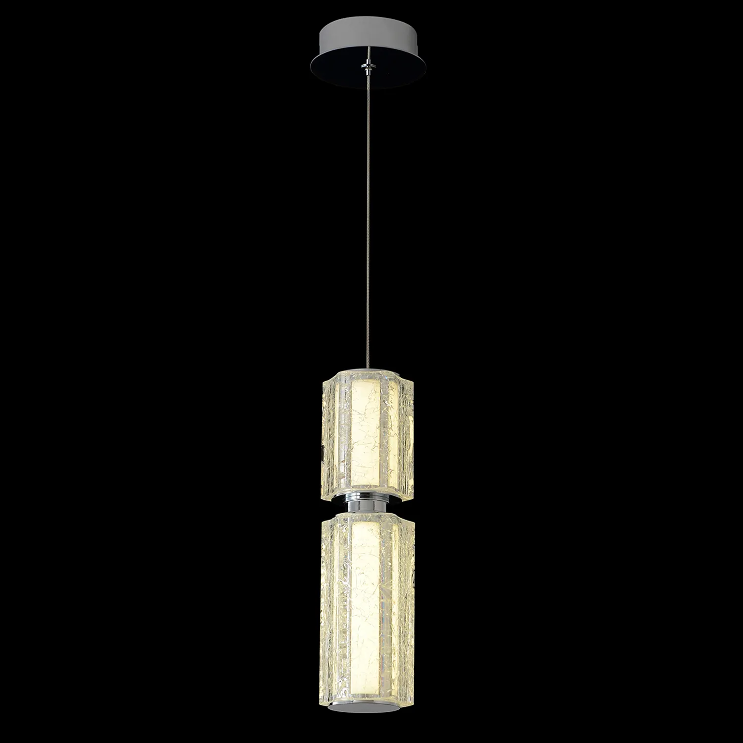 Светильник подвесной Crystal Lux ANTIQUE SP23W LED CHROME
