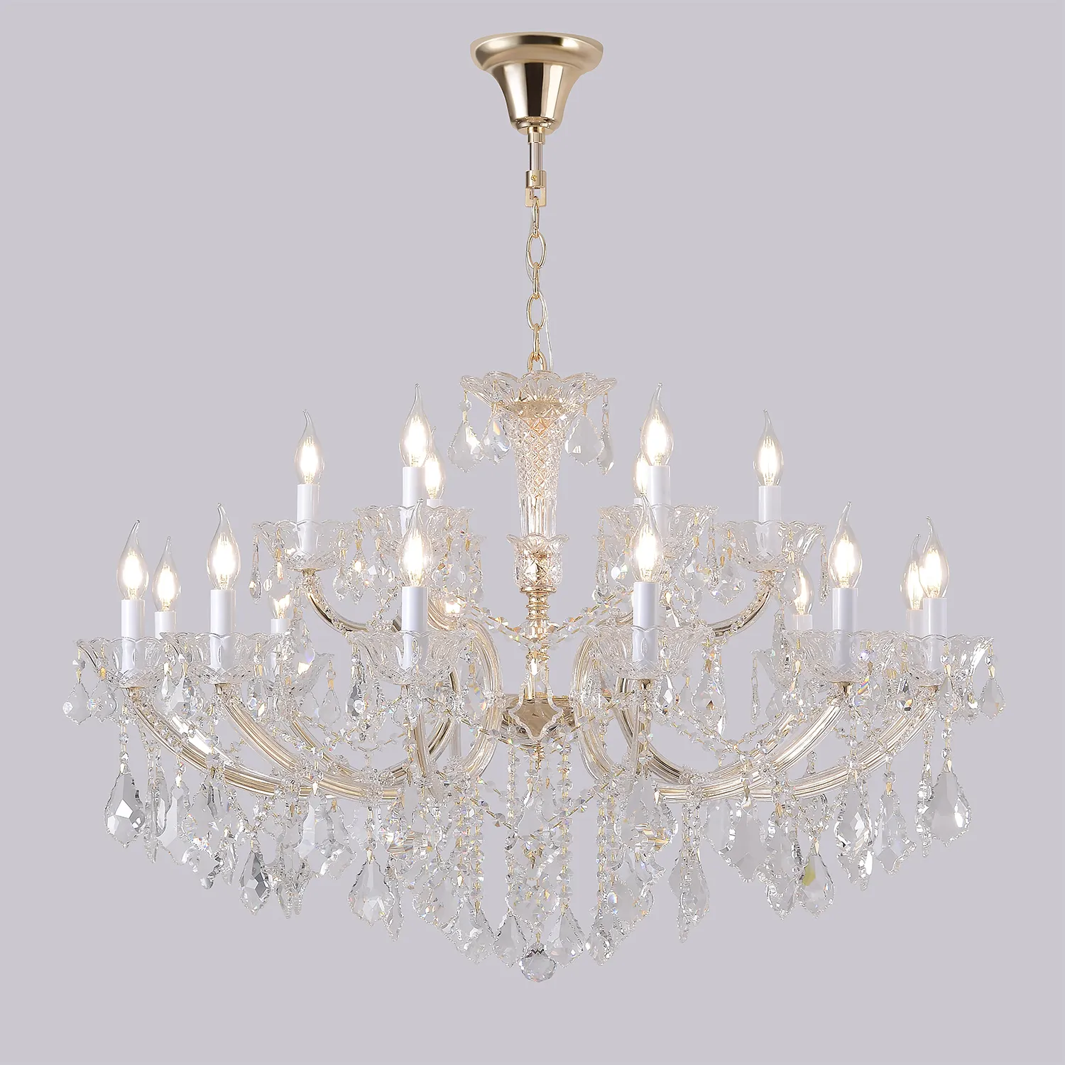 Люстра Crystal Lux CRISTELLE SP12+6 GOLD