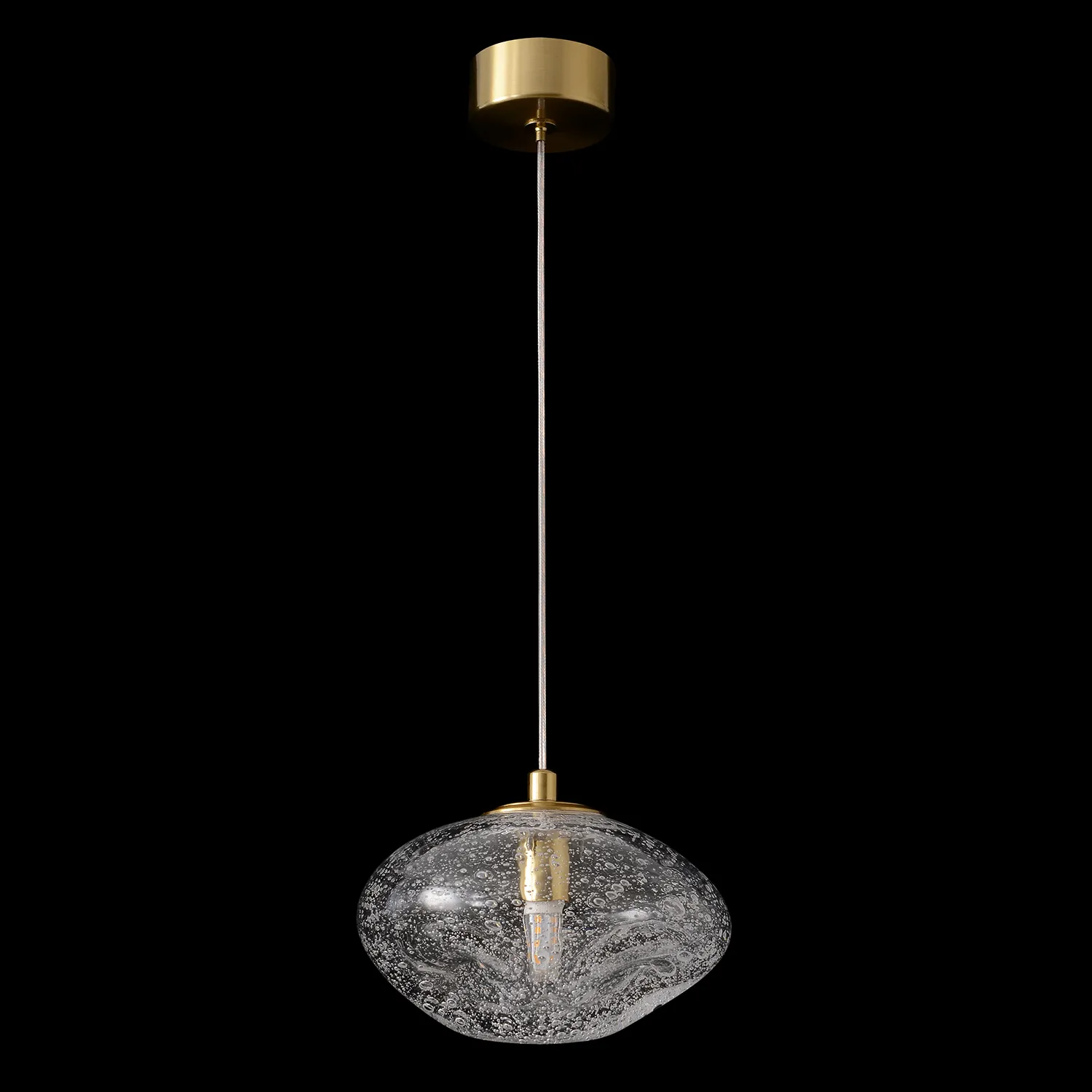 Светильник подвесной Crystal Lux FORMLESS SP1 TRANSPARENT