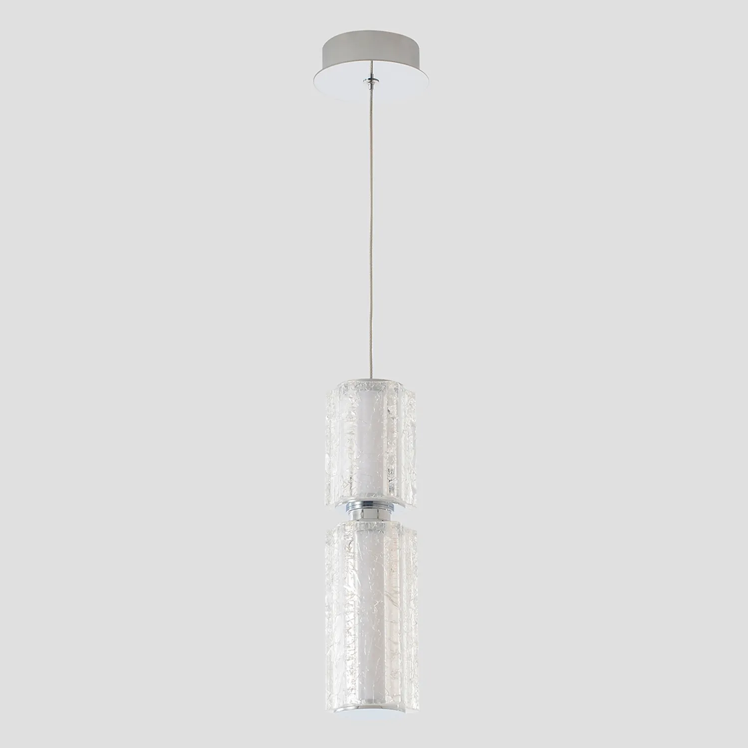 Светильник подвесной Crystal Lux ANTIQUE SP23W LED CHROME
