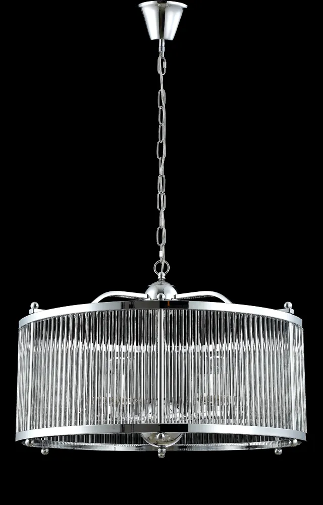 Люстра Crystal Lux TADEO SP6 D600 CHROME/TRANSPARENTE