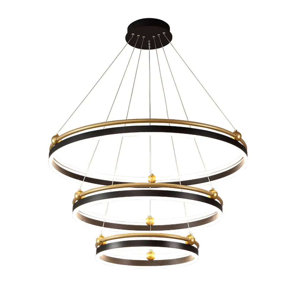 Люстра Crystal Lux FERNANDO SP158W LED BLACK/GOLD