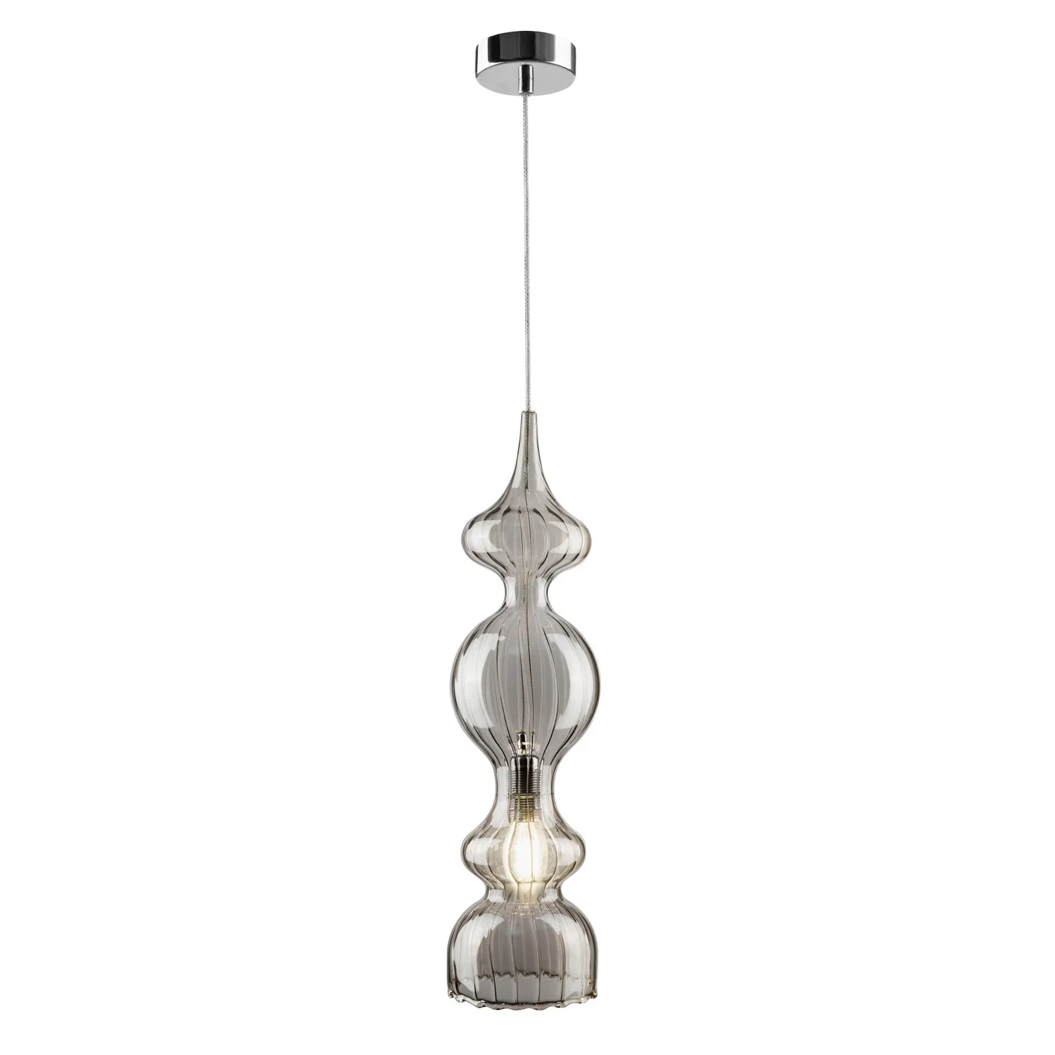 Светильник подвесной Crystal Lux IRIS SP1 A SMOKE