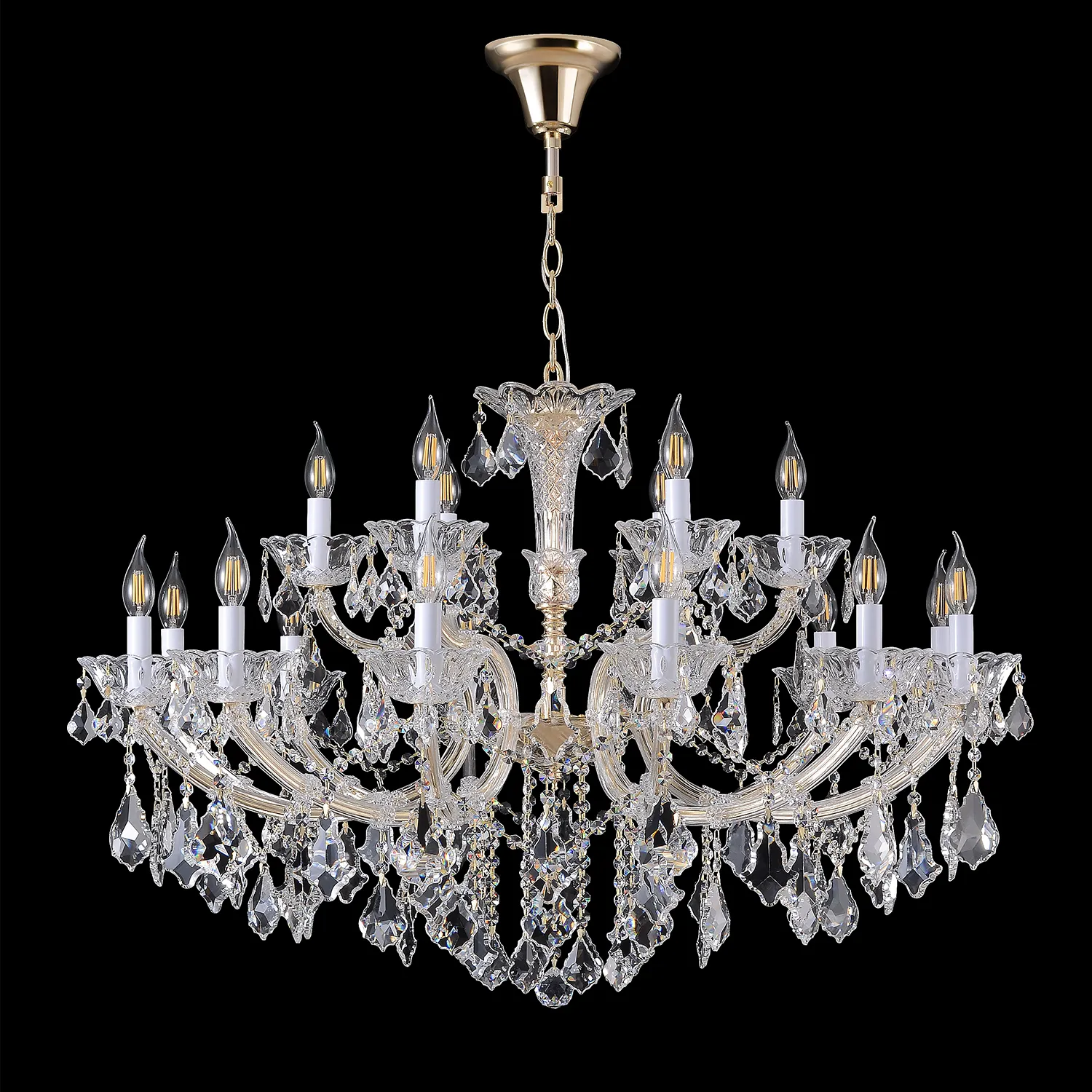 Люстра Crystal Lux CRISTELLE SP12+6 GOLD