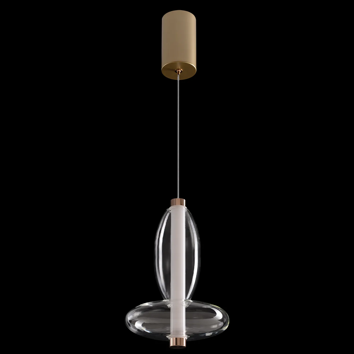 Светильник подвесной Crystal Lux QUASAR SP7W LED TRANSPARENT