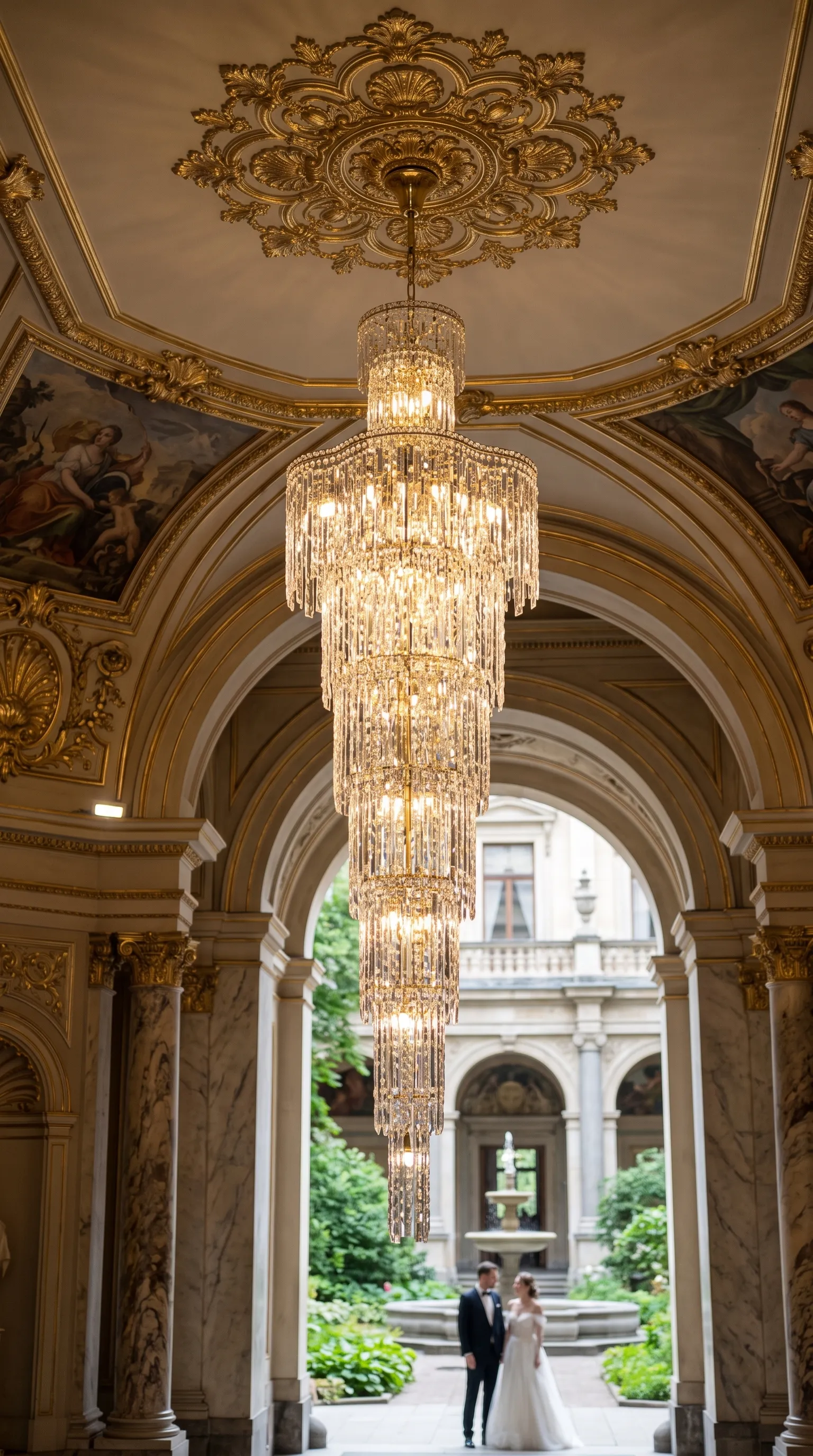 Люстра Crystal Lux ABRIL SP28 GOLD