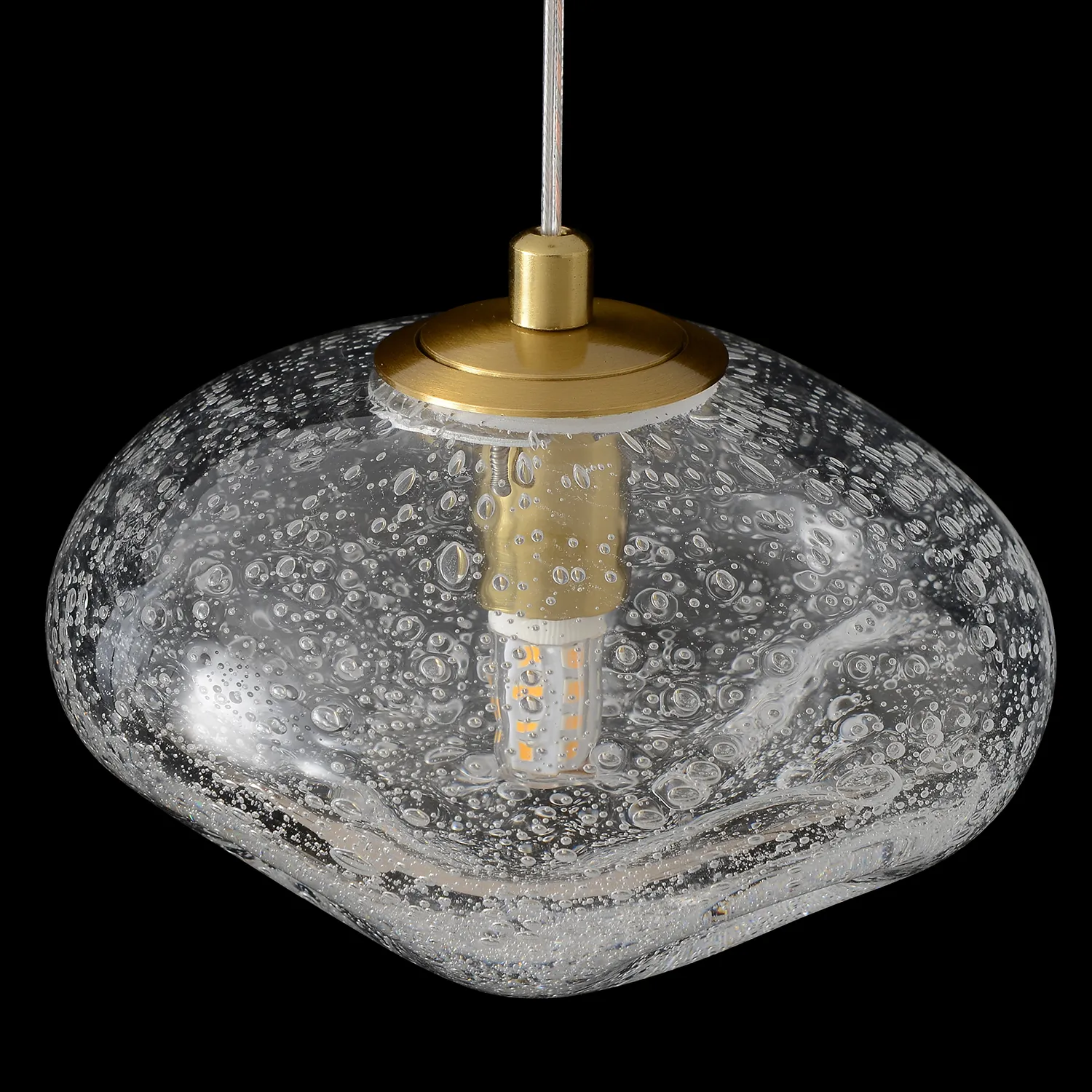 Светильник подвесной Crystal Lux FORMLESS SP1 TRANSPARENT