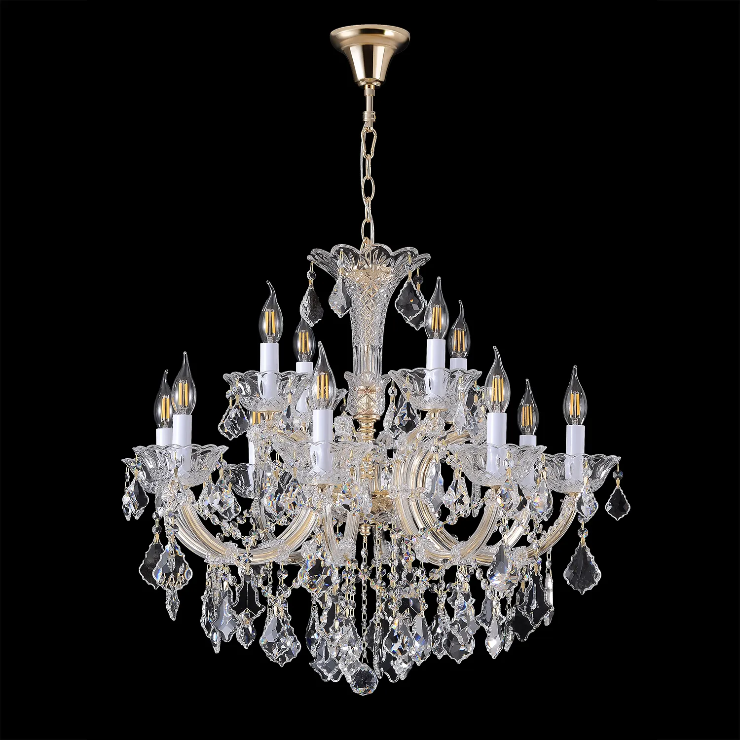 Люстра Crystal Lux CRISTELLE SP8+4 GOLD