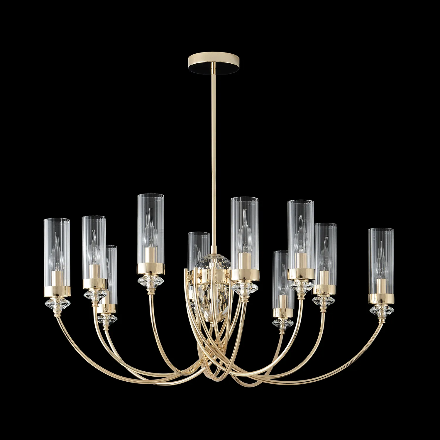 Люстра Crystal Lux SECRET SP10 GOLD