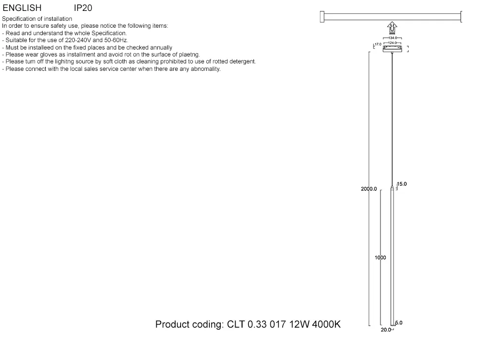 Светильник трековый магнитный Crystal Lux CLT 0.33 017 12W BL 4000K